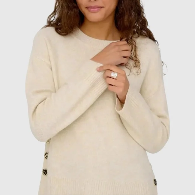 Jersey ONLY Beige Mujer