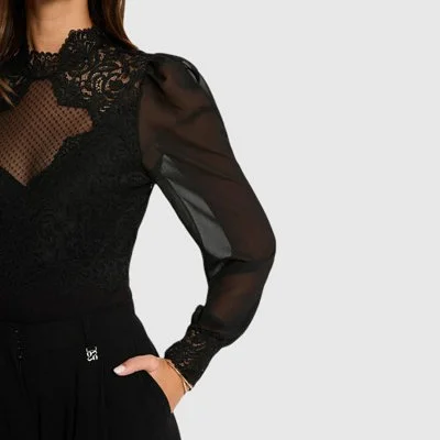 Body Morgan Negro Mujer 2
