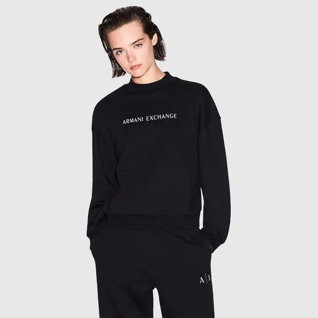 Sudadera Armani Exchange Negra Mujer