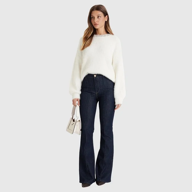 Jersey Guess Blanco Mujer