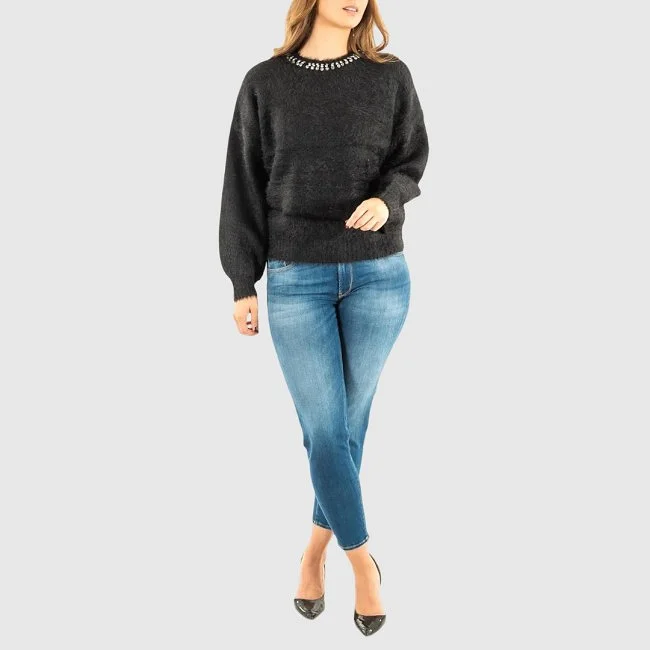 Jersey Guess Negro Mujer