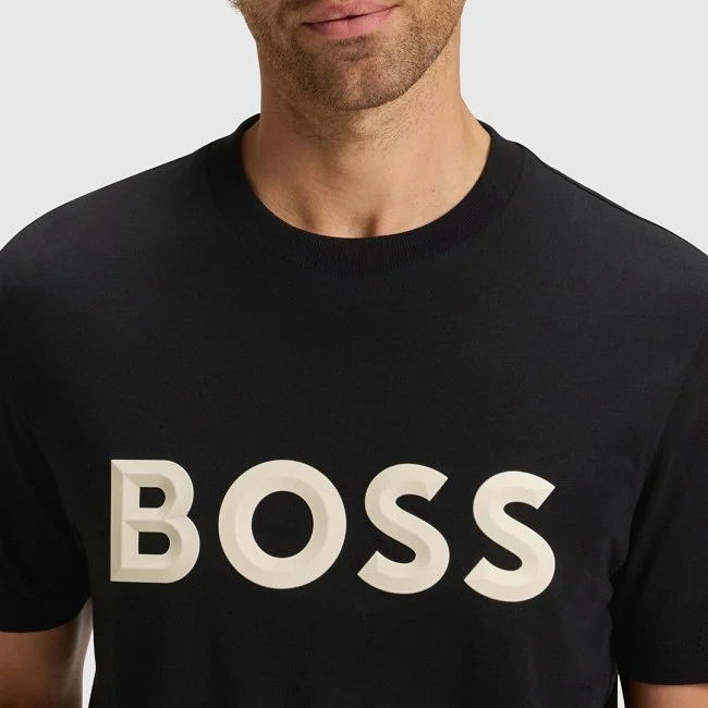 Camiseta Boss Negra Hombre