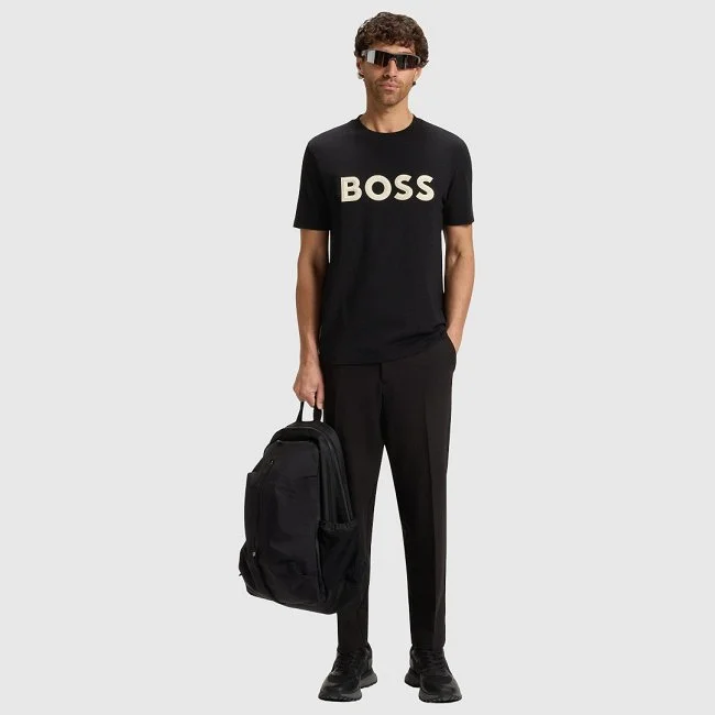 Camiseta Boss Negra Hombre