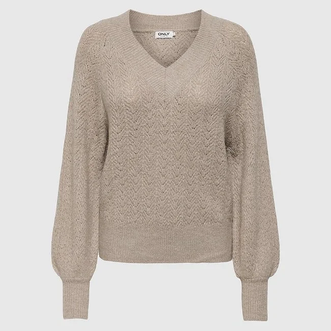 Jersey ONLY Marrón Mujer