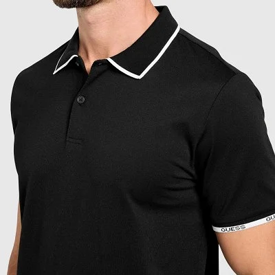 Polo Guess Negro Hombre 2