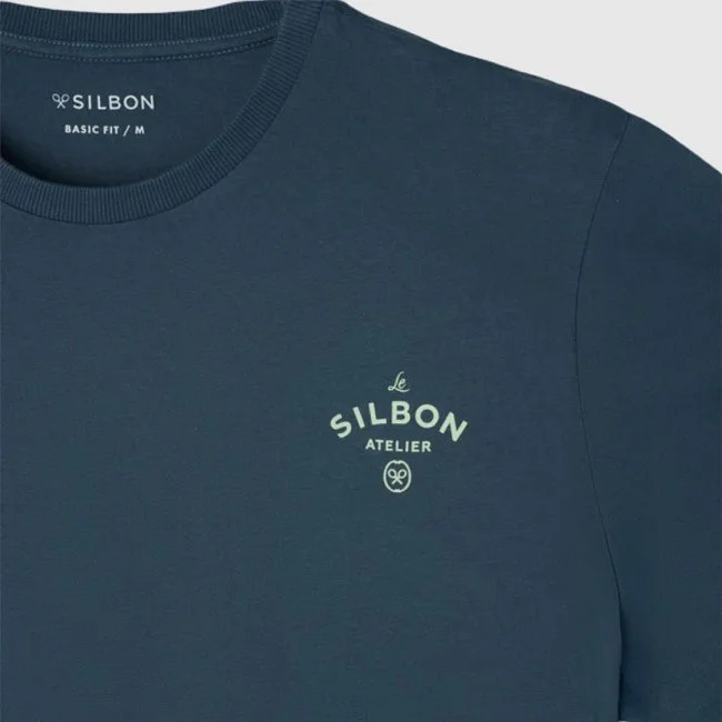 Camiseta Silbon Azul Hombre