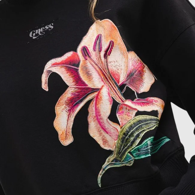 Sudadera Guess Negra Mujer