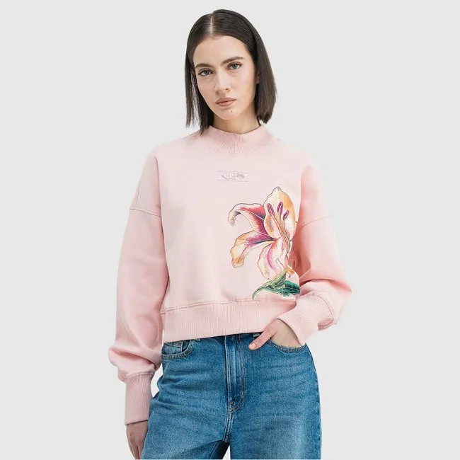 Sudadera Guess Rosa Mujer
