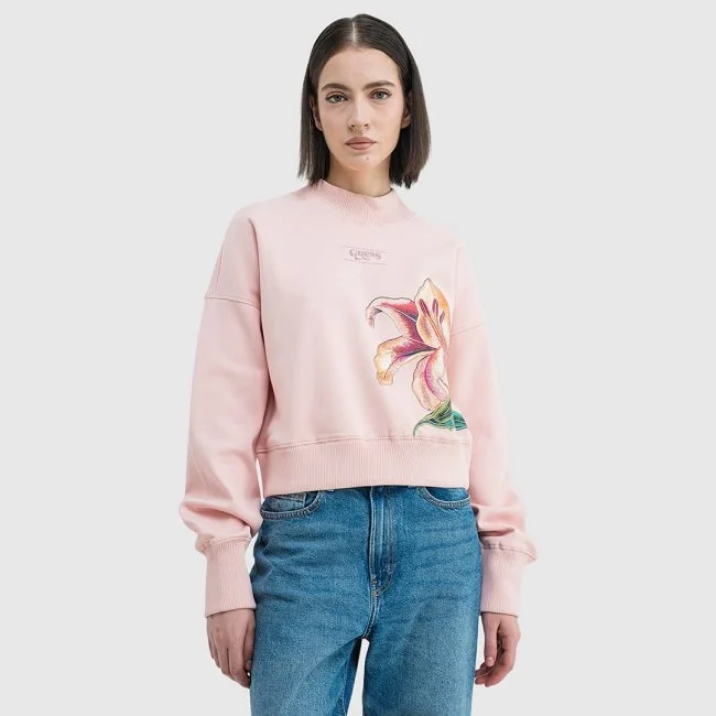 Sudadera Guess Rosa Mujer