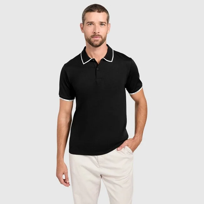 Polo Guess Negro Hombre