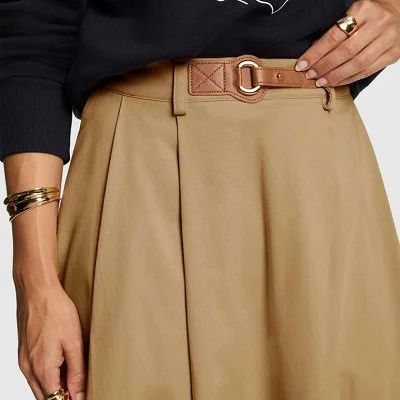 Falda Morgan Beige Mujer 2