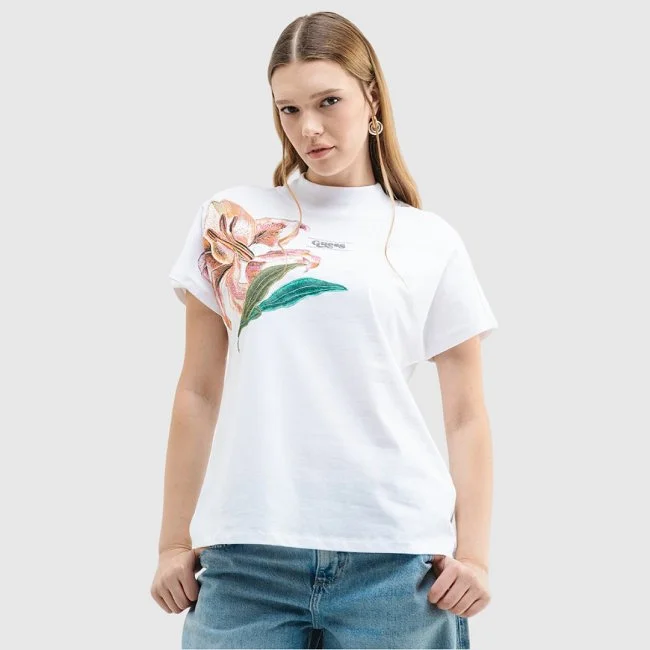 Camiseta Guess Blanca Mujer