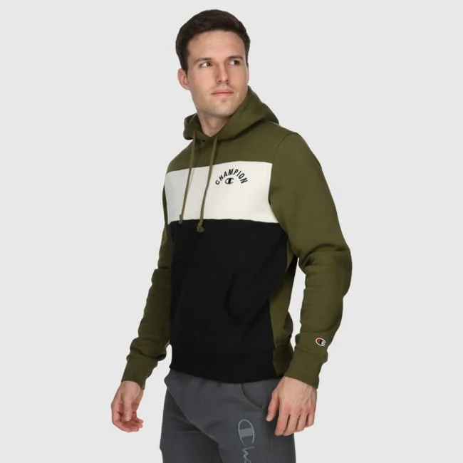 Sudadera Champion Negra y Kaki Hombre
