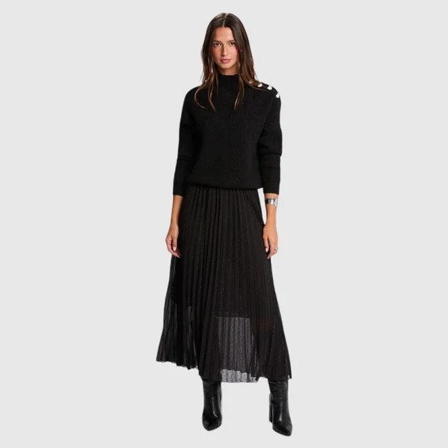 Falda Morgan Negra Mujer