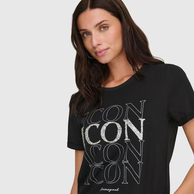 Camiseta ONLY Negra Mujer