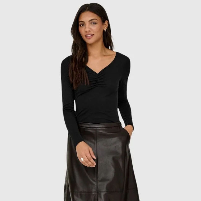 Camiseta ONLY Negra Mujer