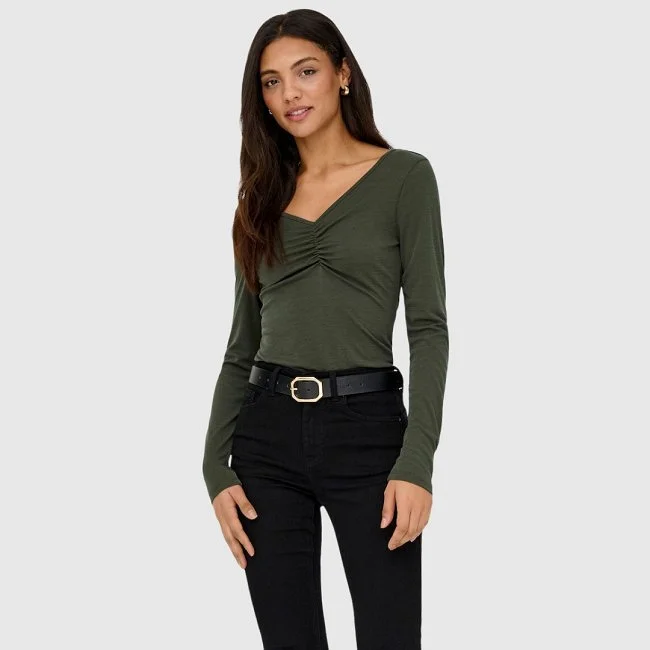 Camiseta ONLY Verde Mujer