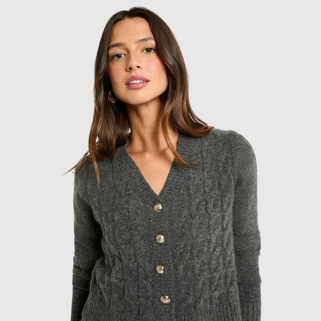 Vestido Morgan Gris Mujer