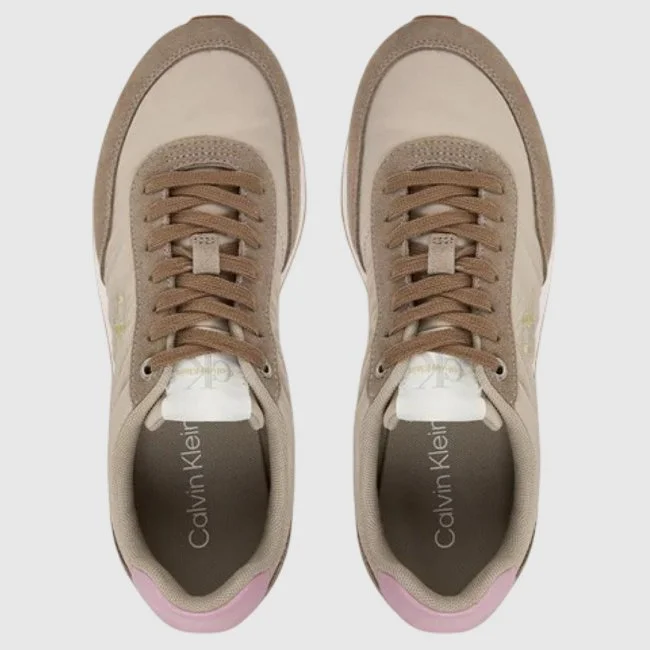 Zapatillas Calvin Klein Beige y Rosas...