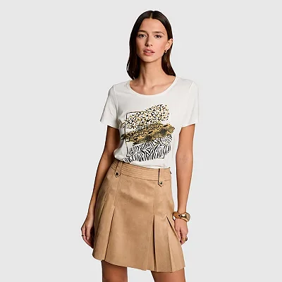 Camiseta Morgan Blanca Mujer