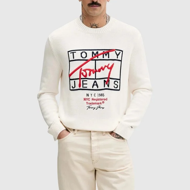 Jersey Tommy Hilfiger Beige Hombre