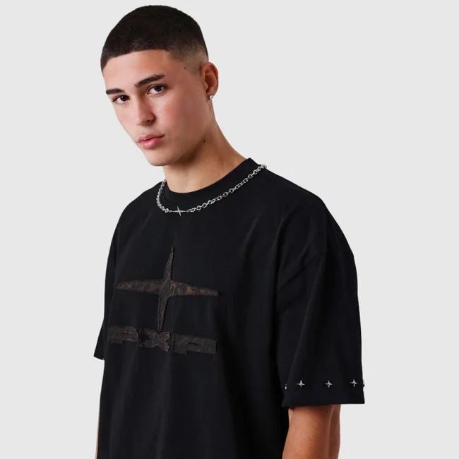 Camiseta Project x Paris Negra Hombre