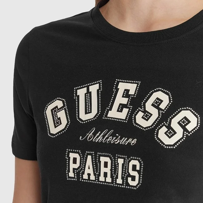 Camiseta Guess Negra Mujer