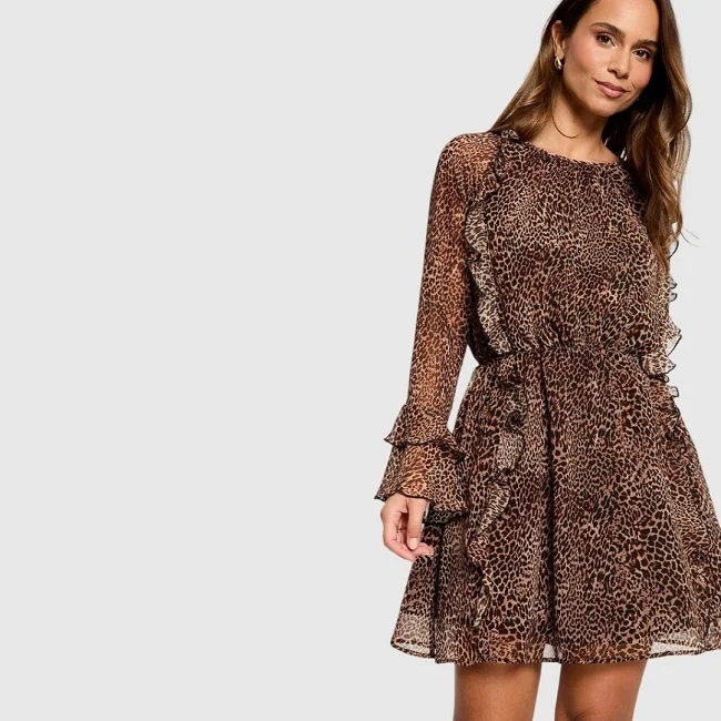 Vestido Morgan Marrón Mujer