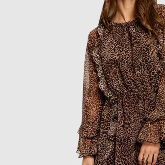 Vestido Morgan Marrón Mujer