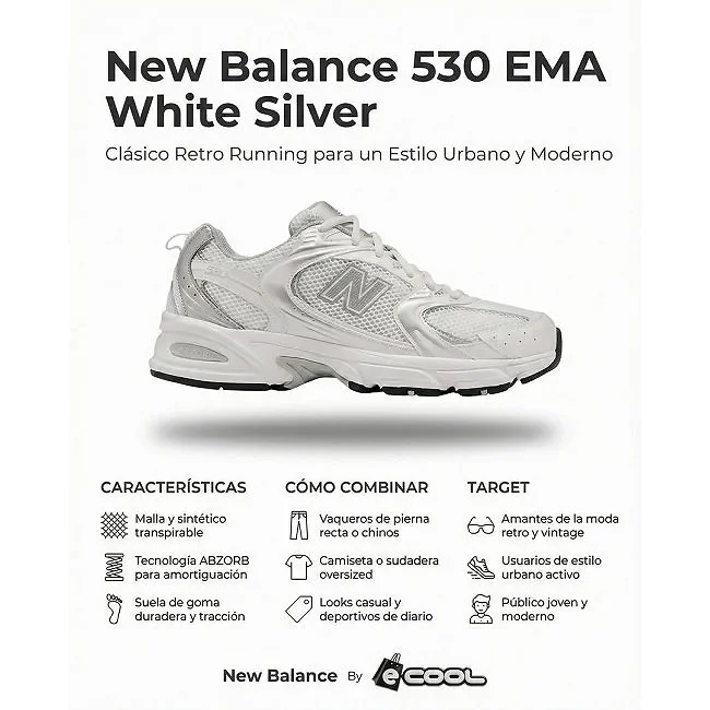 Infografía Zapatilla New Balance MR530 EMA