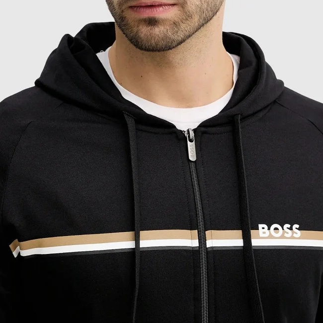 Sudadera Boss Negra Hombre