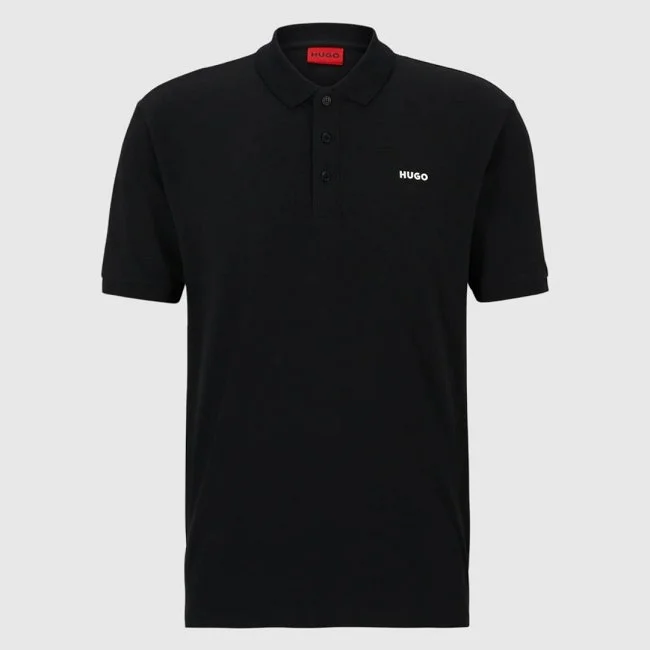 Polo Hugo Negro Hombre
