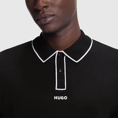 Polo Hugo Negro Hombre 2