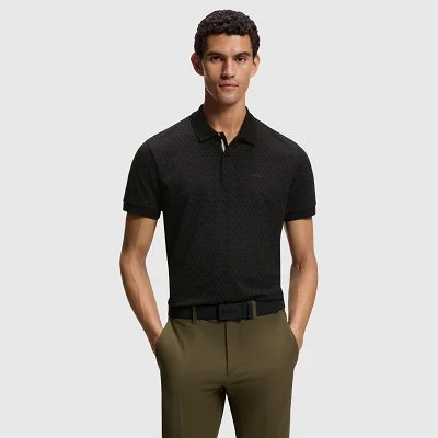 Polo Boss Negro Hombre