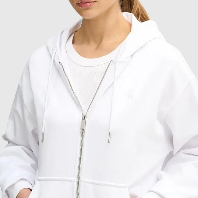 Sudadera Calvin Klein Blanca Mujer