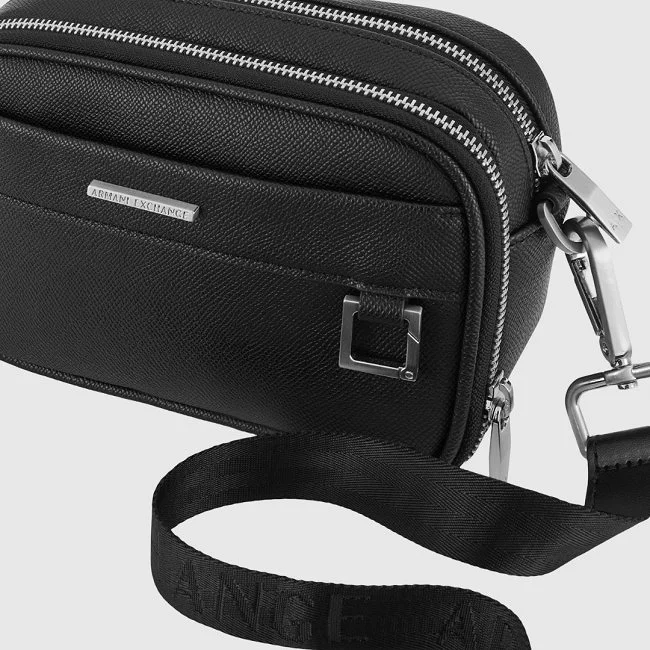 Bandolera Armani Exchange Negra Hombre