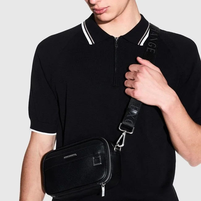 Bandolera Armani Exchange Negra Hombre