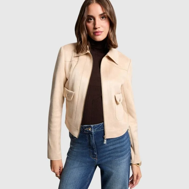 Chaqueta Morgan Beige Mujer