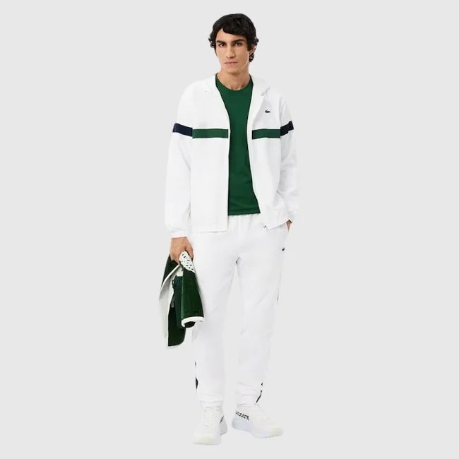 Chándal Lacoste Blanco y Verde Hombre