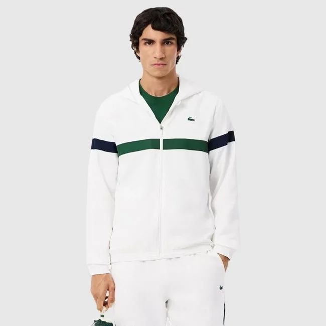 Chándal Lacoste Blanco y Verde Hombre