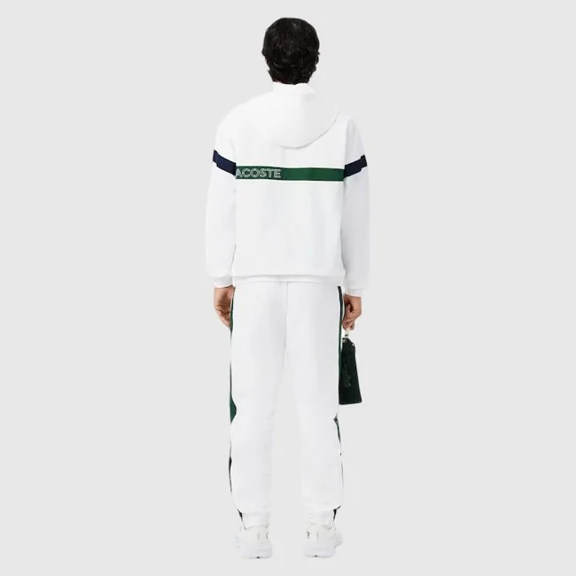 Chándal Lacoste Blanco y Verde Hombre