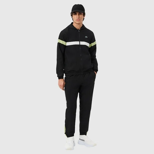 Chándal Lacoste Negro y Blanco Hombre