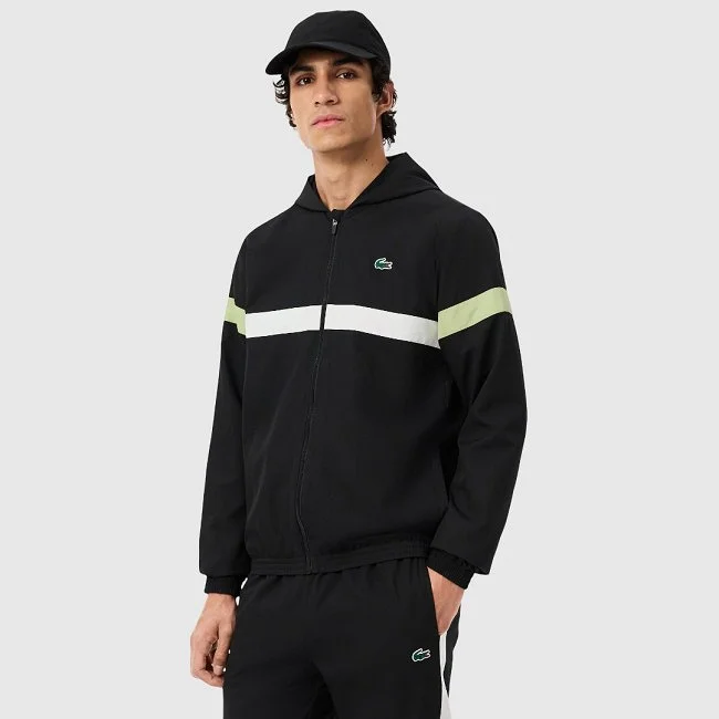 Chándal Lacoste Negro y Blanco Hombre