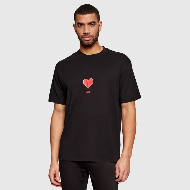 Camiseta Hugo Negra Hombre