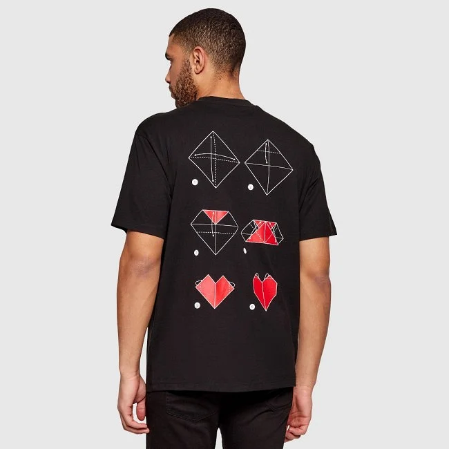 Camiseta Hugo Negra Hombre