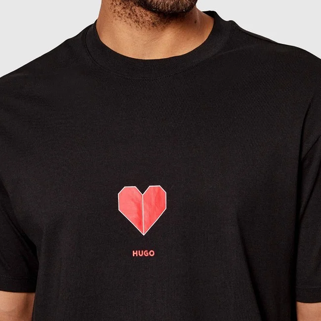 Camiseta Hugo Negra Hombre