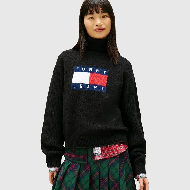 Jersey Tommy Hilfiger Negro Mujer