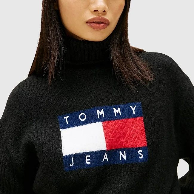 Jersey Tommy Hilfiger Negro Mujer