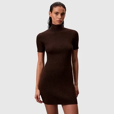 Vestido Calvin Klein Marrón...