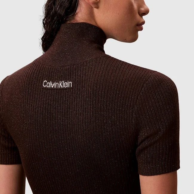 Vestido Calvin Klein Marrón Mujer